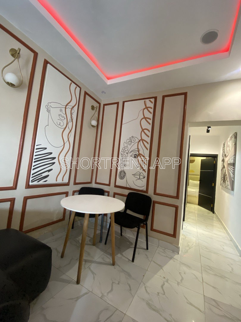 Modern 2-Bedroom Apartment + Palour — ₦120,000/night — Generator & Inverter — Parking — Internet