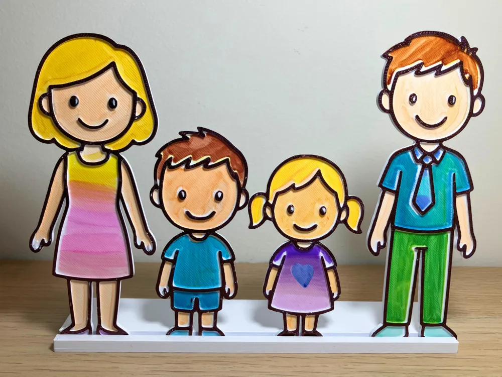 Color Again - Family (Pack Of 4)