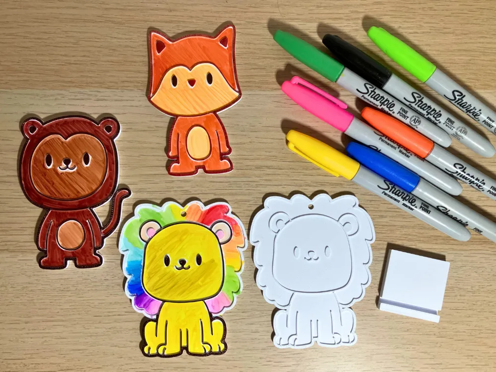 Color Again - Wild Animals (Pack Of 3)