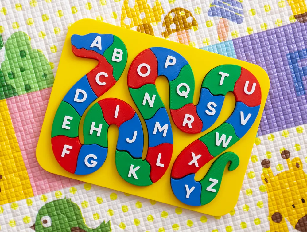 Alphabet Snake Puzzle