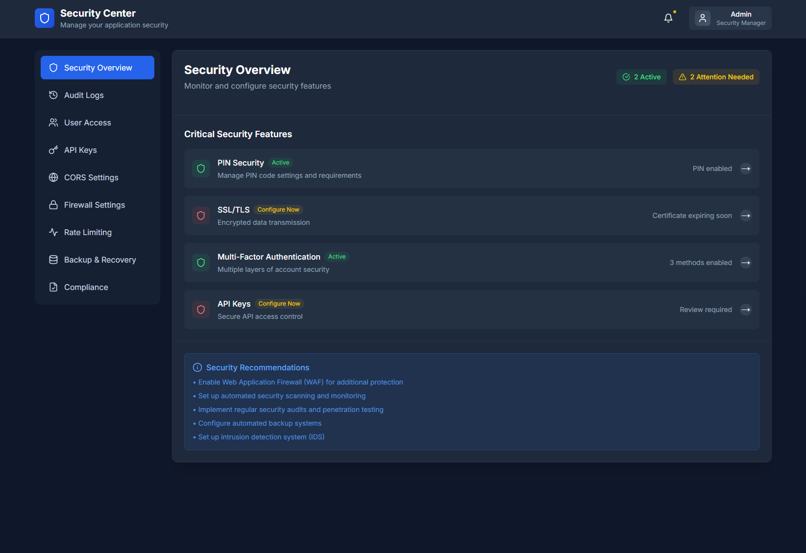 Demo-SecurityDashboard