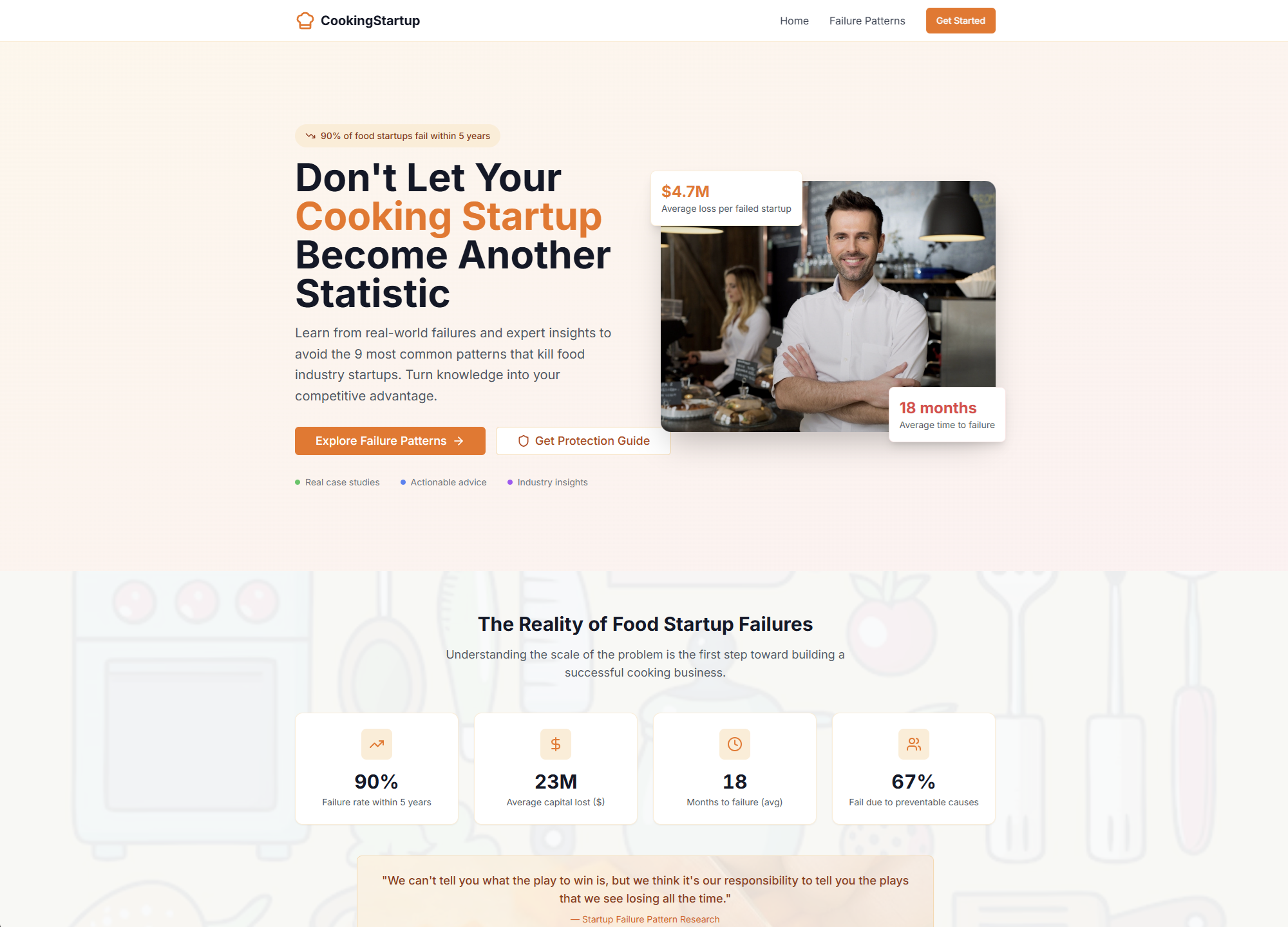 Website-CookingStartup