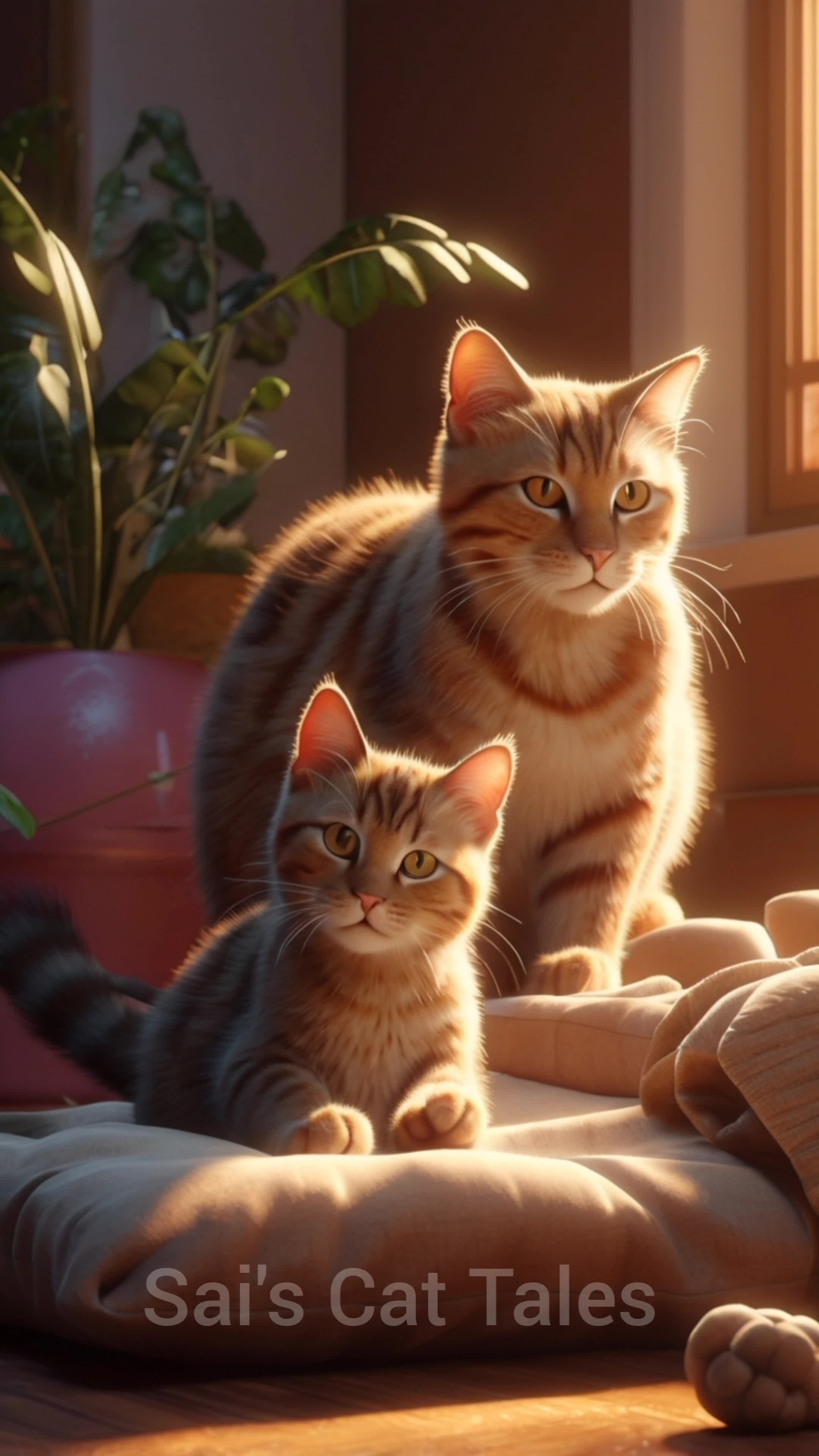 A Tale of Two Brave Cats.#cat #cats