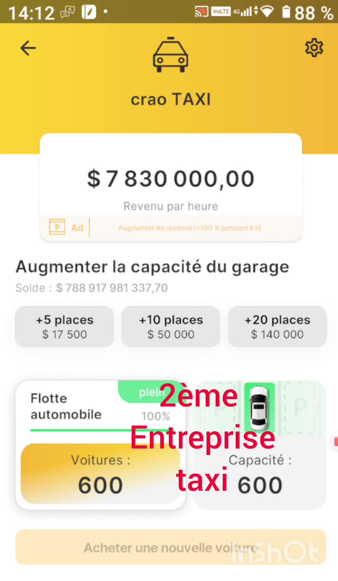 Business Empire Richman jour 2: Société de Taxi#🚖😊👍
