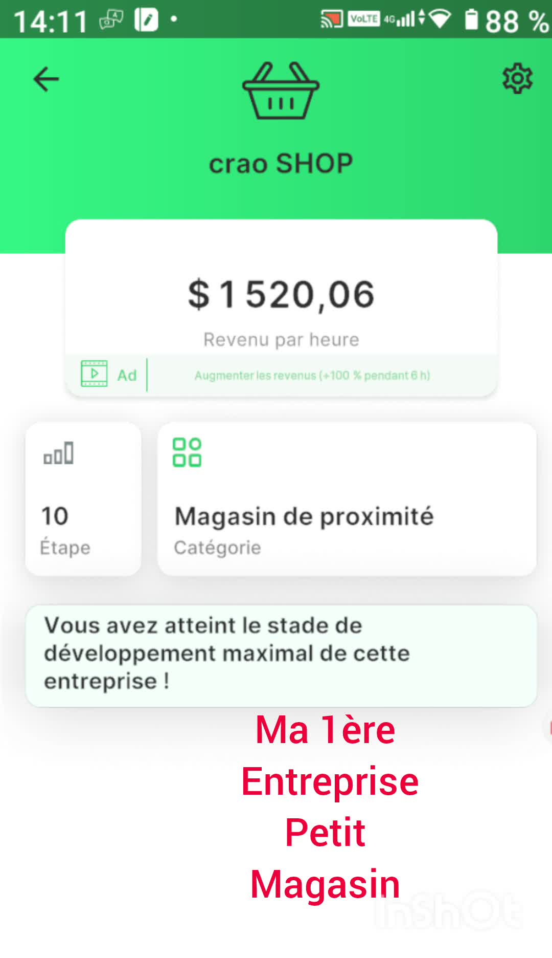 Business Empire Richman jour 1: Petit Magasin#🏬😊👍#MobilGaming