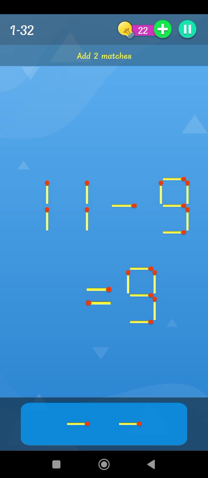 Math matches puzzle....