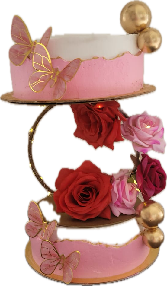 🌹 Enchanted Butterfly Bloom Cake 🌹
