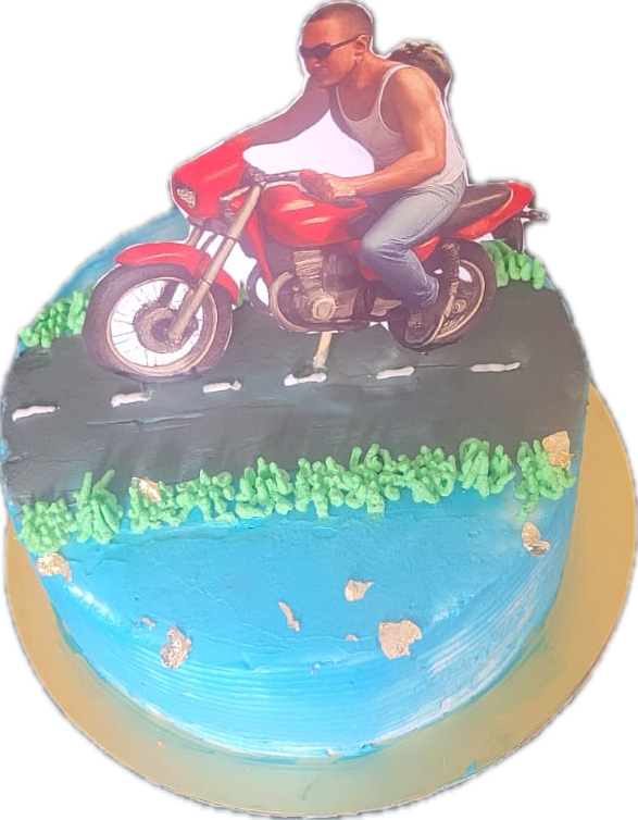 🏍🔥 “Highway to Happiness – Vegan Biker’s Cake” 🌱🎂