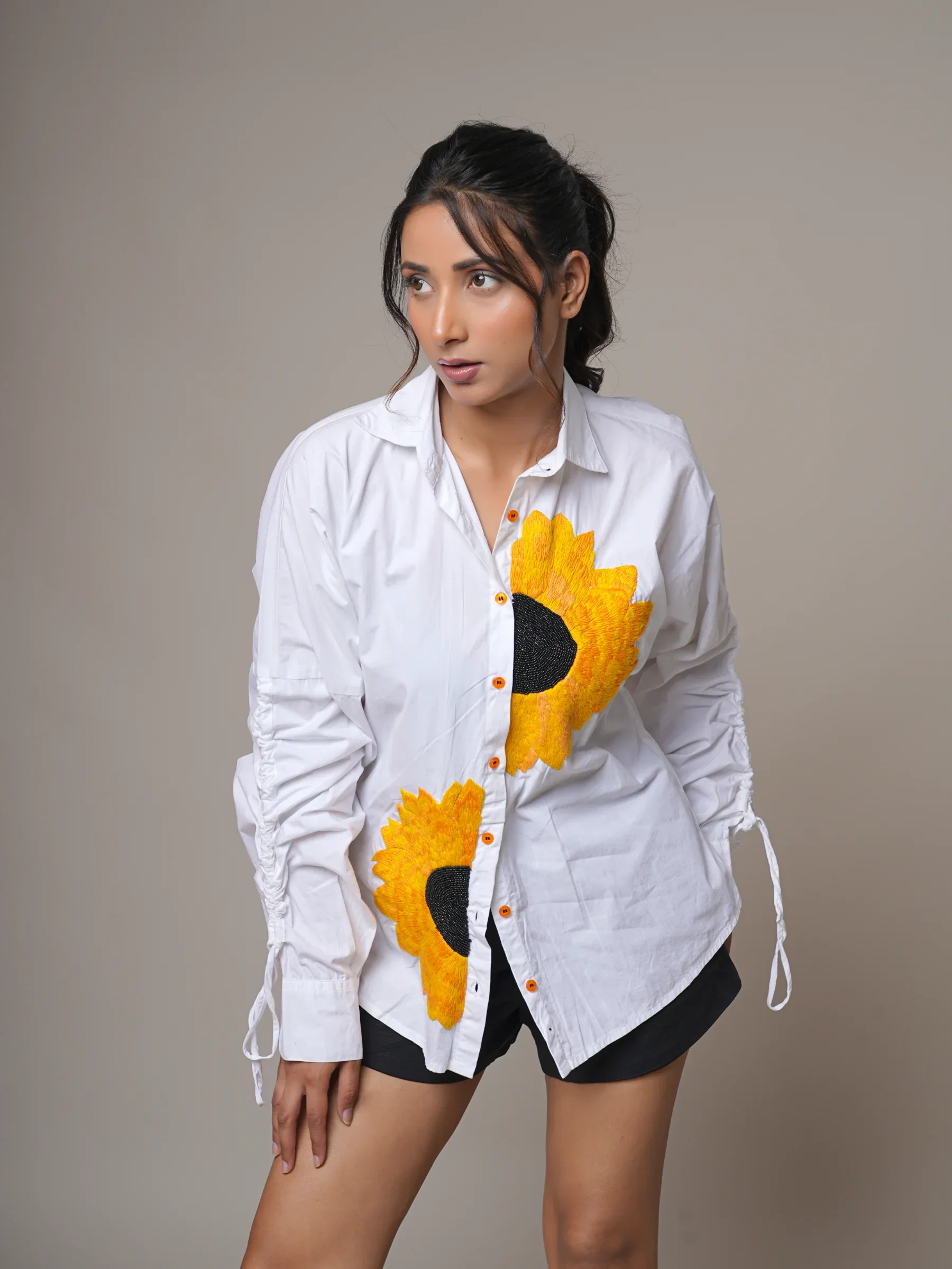 Sunflower Beaded Shirt