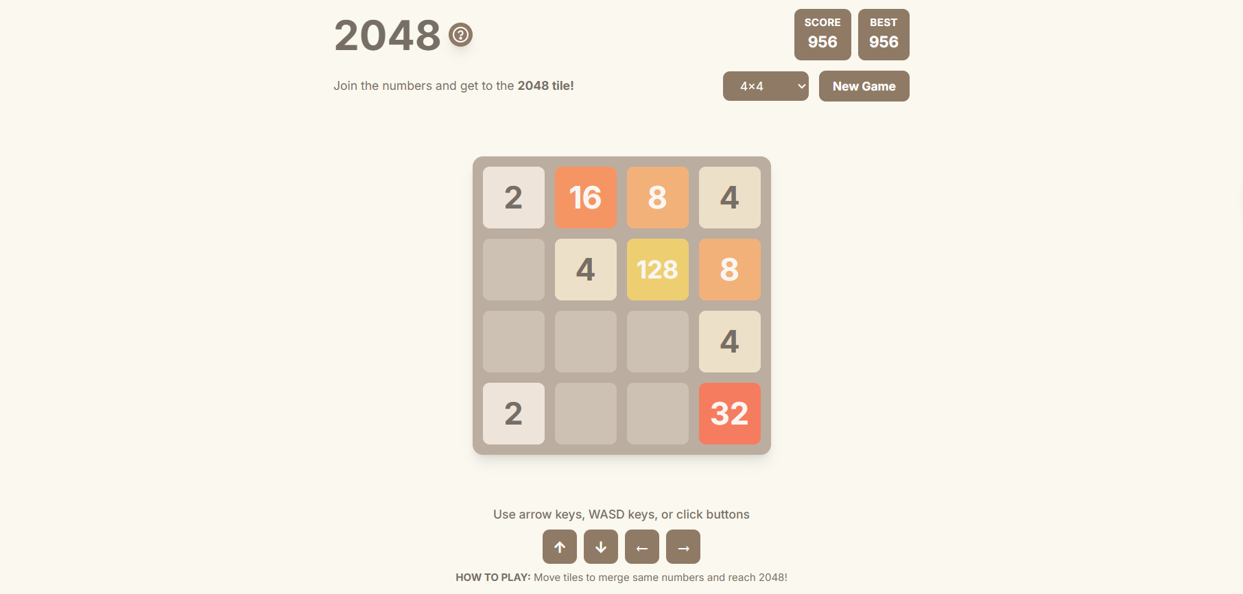 2048 Game