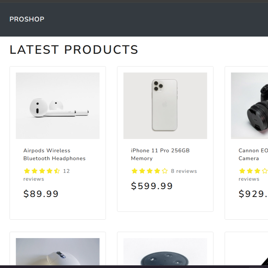 ProShop - E-Commerce Web Application