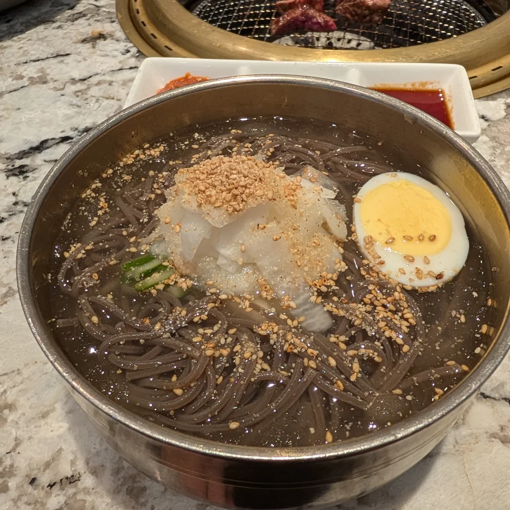 Buckwheat noodles in beef broth