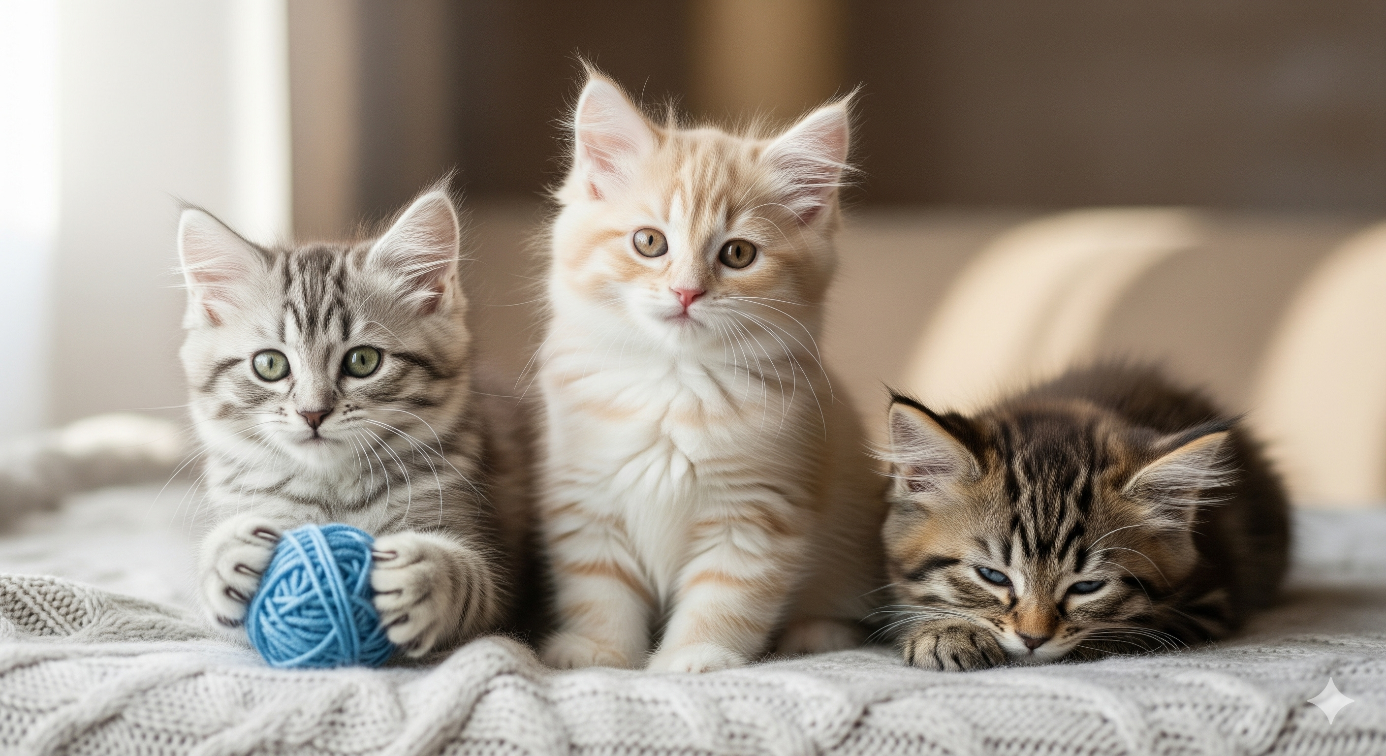 Fondo con gatitos siberianos
