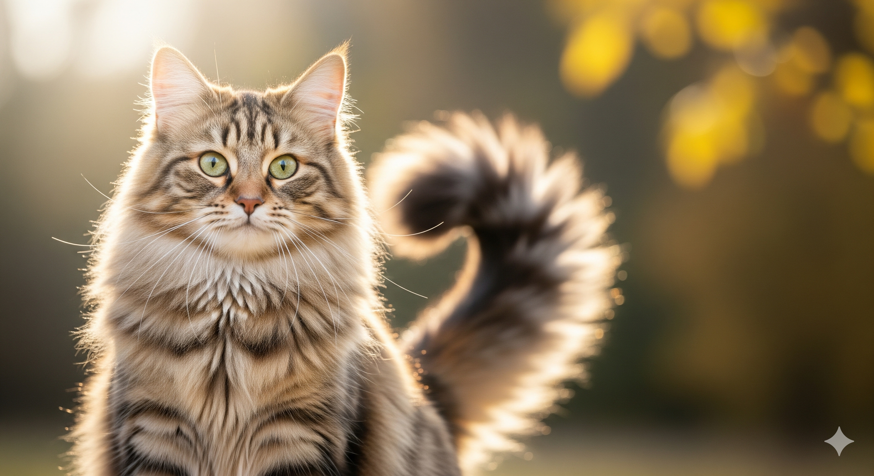 Fondo con silueta de gata siberiana