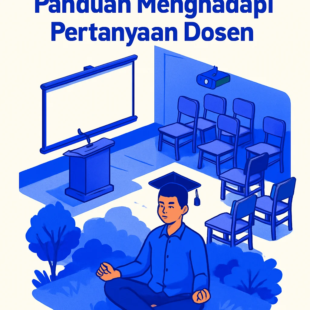 Mahasiswa sedang meditasi di taman kampus