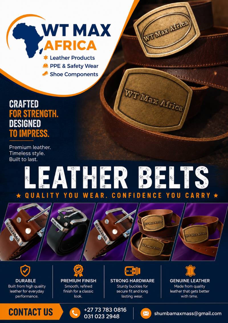 100% genuine leather goods and PPE solutions