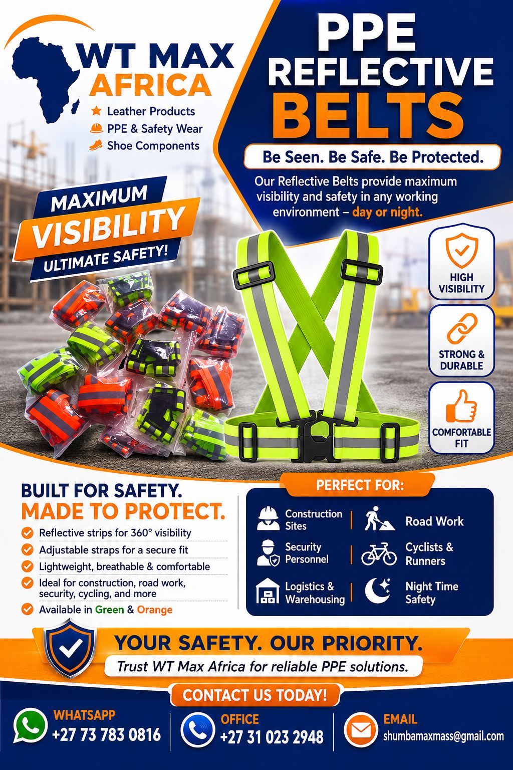 100% genuine leather goods and PPE solutions