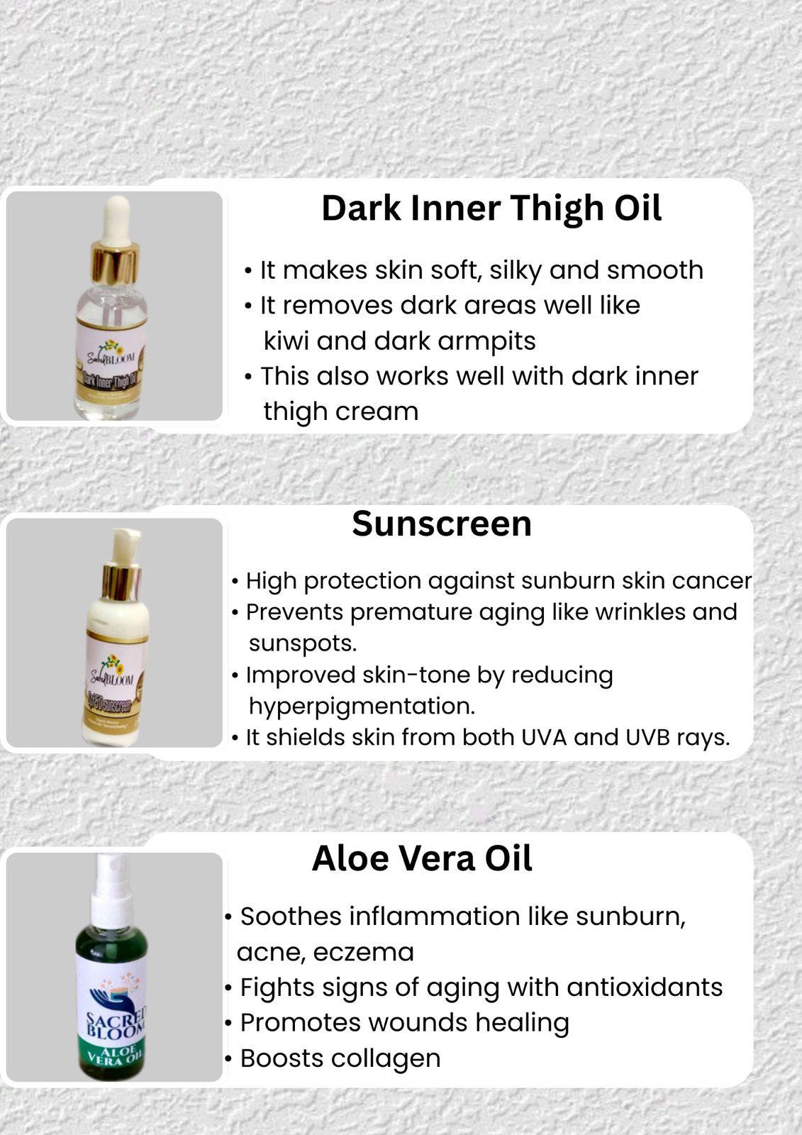 Skin care products