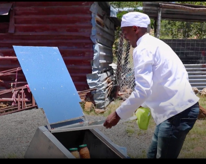 Solar equipment and baked goods