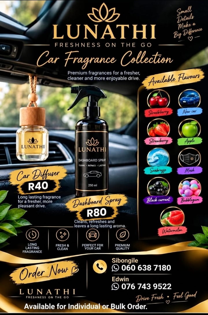Car Perfumes and Dashboard spray