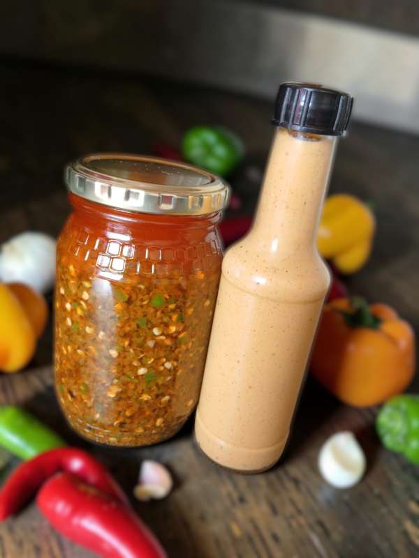 Crushed Chilli Paste And Habanero Sauce