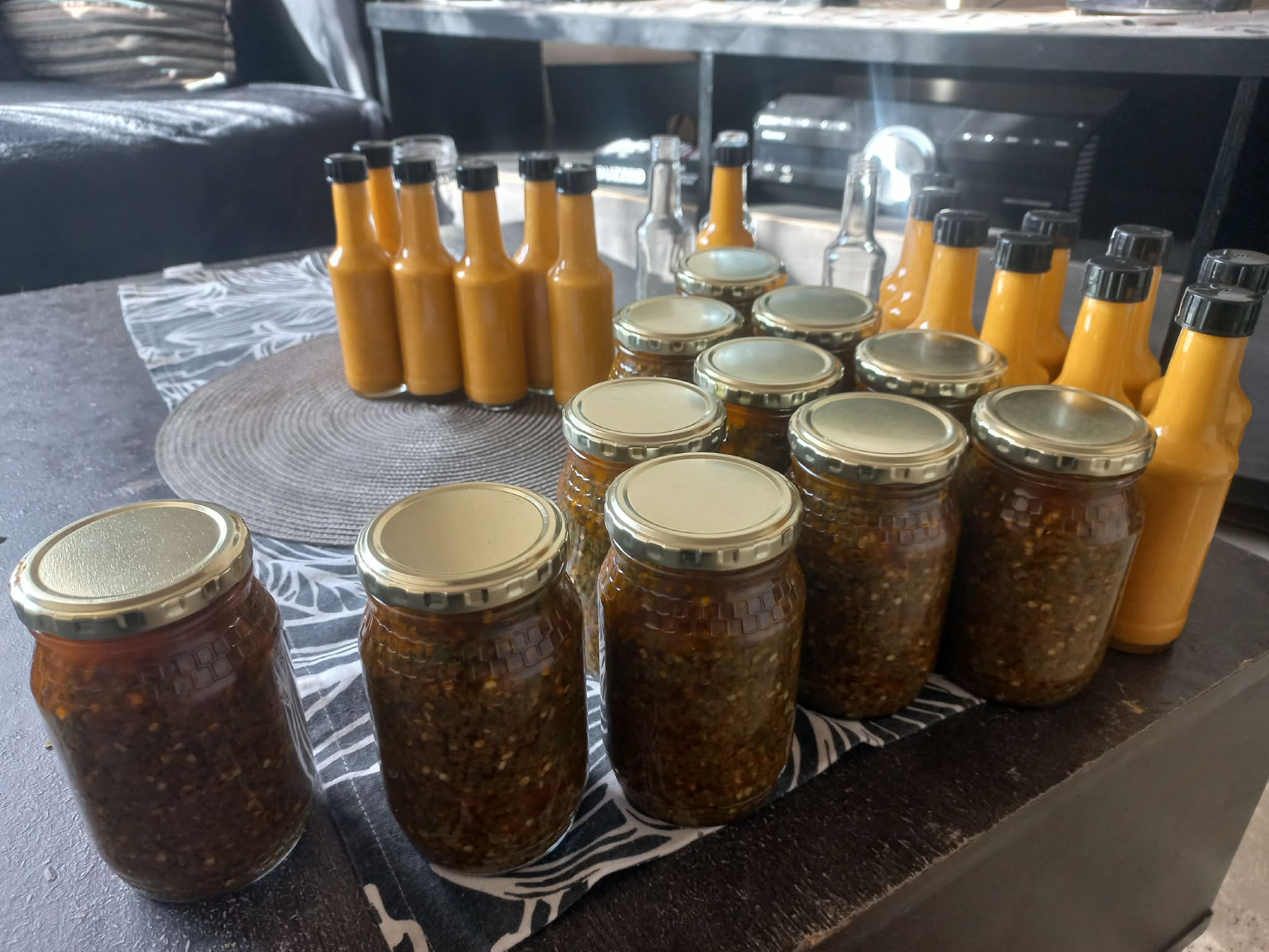 Crushed Chilli Paste And Habanero Sauce