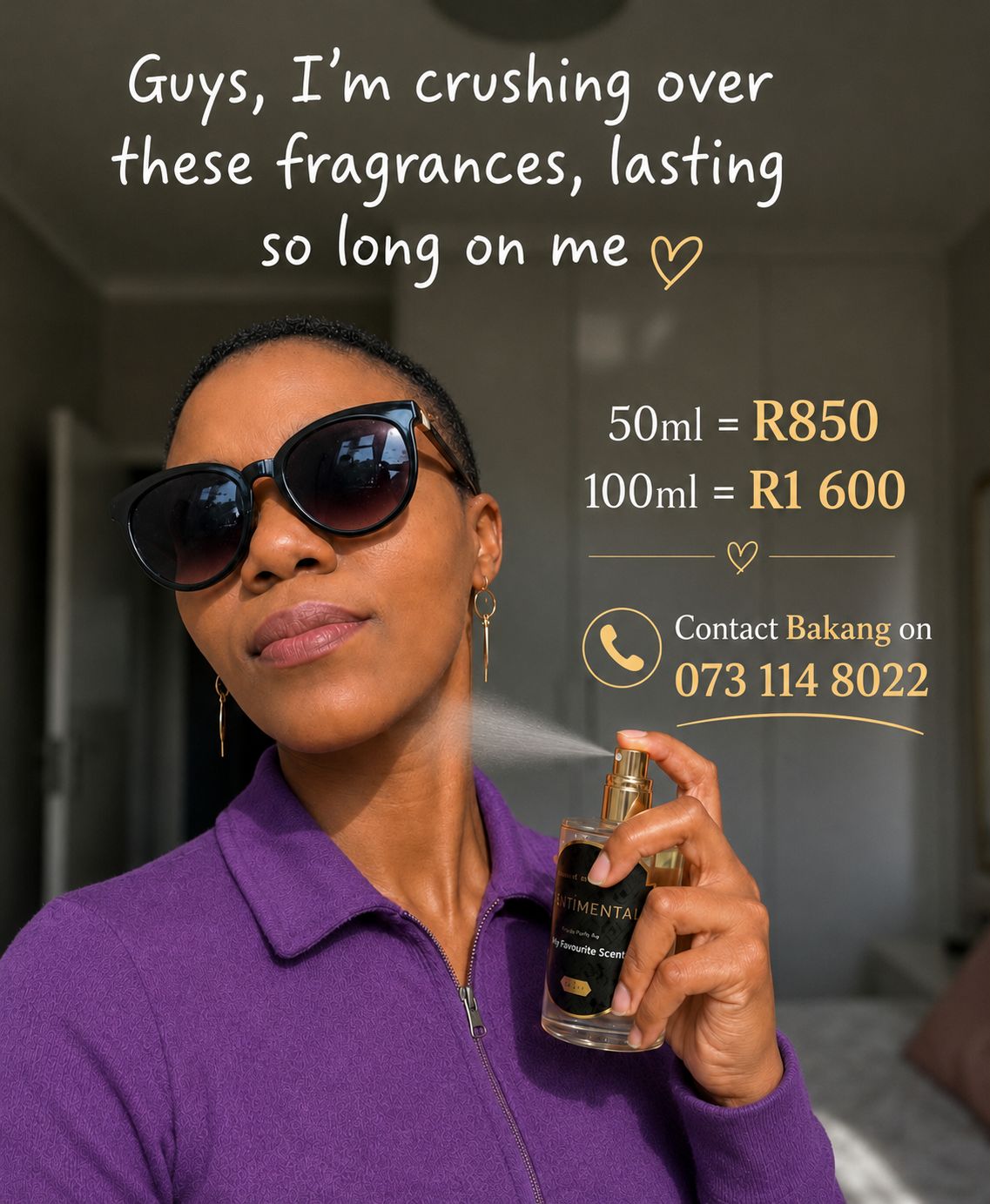 50ml & 100ml perfumes