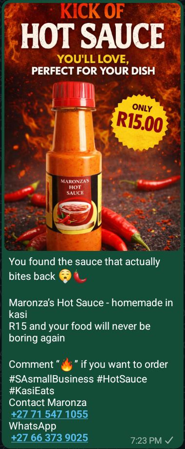 Maronza Hot Chilli Sauce