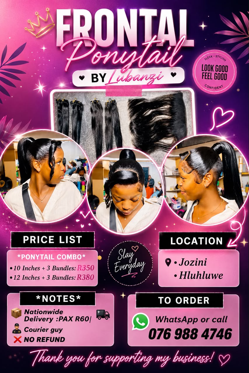 Frontal ponytail combos-10 inch closure +3 bundles &12 inch closure +3 bundles