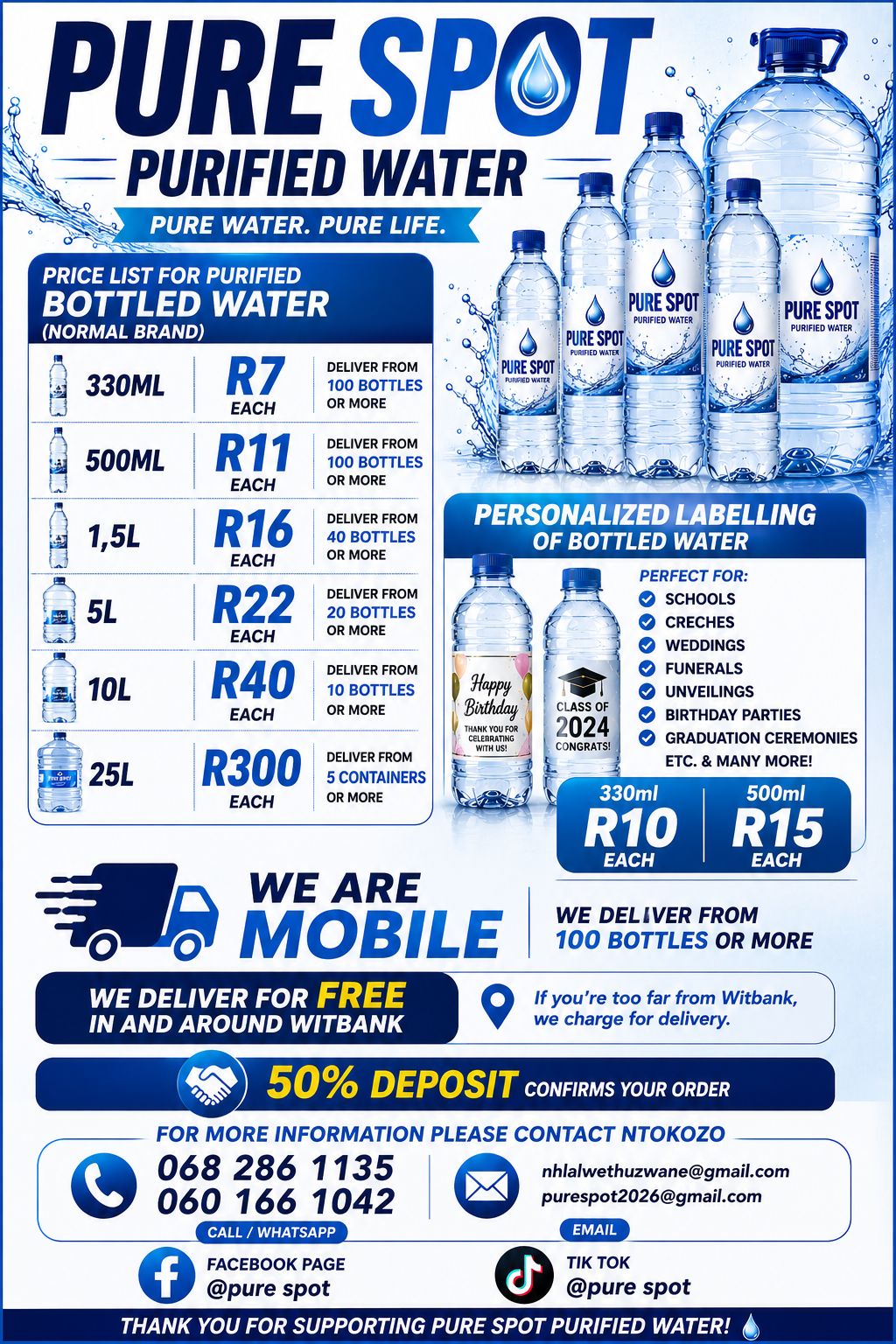 Purified water