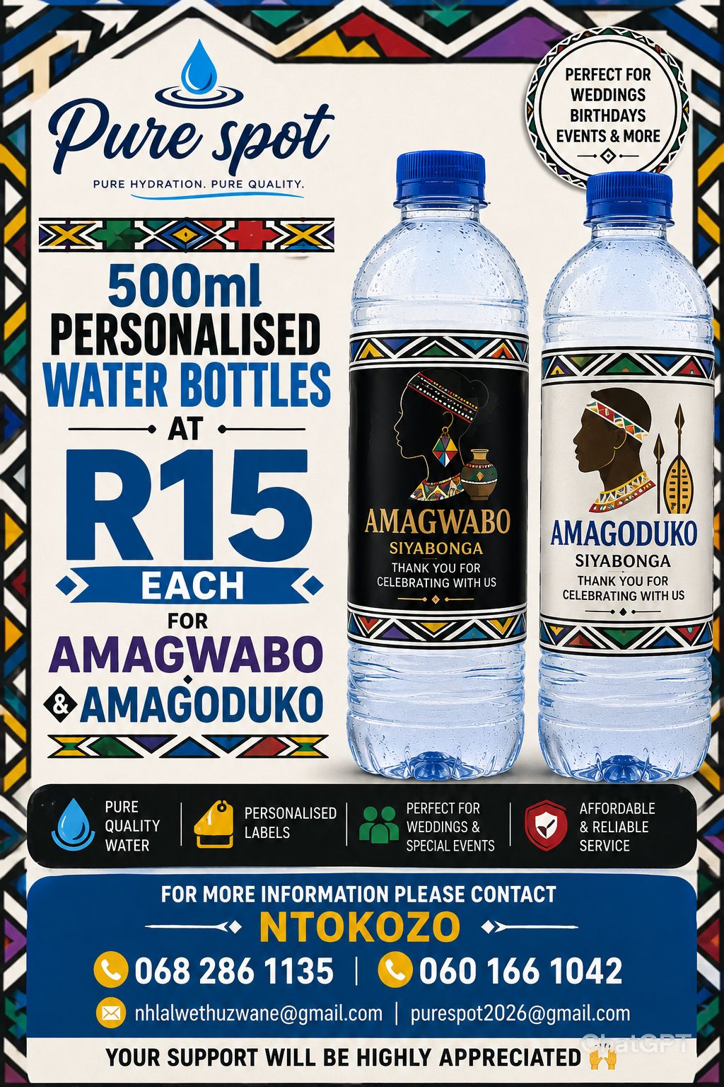 Purified water