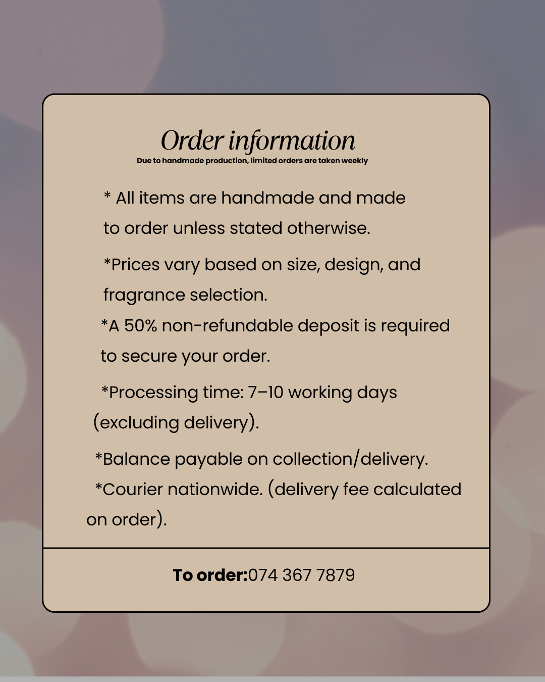 Scented candles and Trinket trays