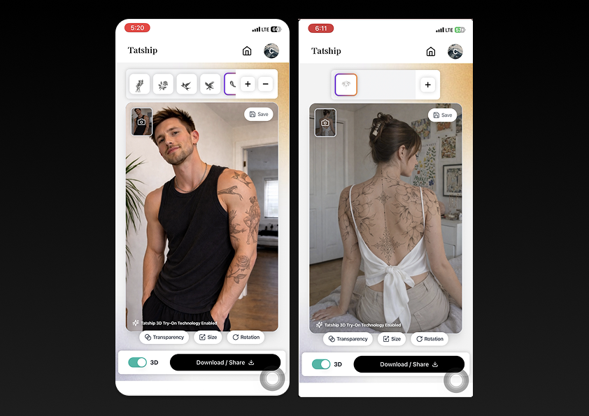UGC Creator for Tattoo Planning and Try-On App