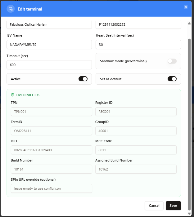 Terminal — device numbers