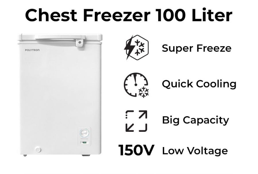 CHEST FREEZER POLYTRON PCF-118
