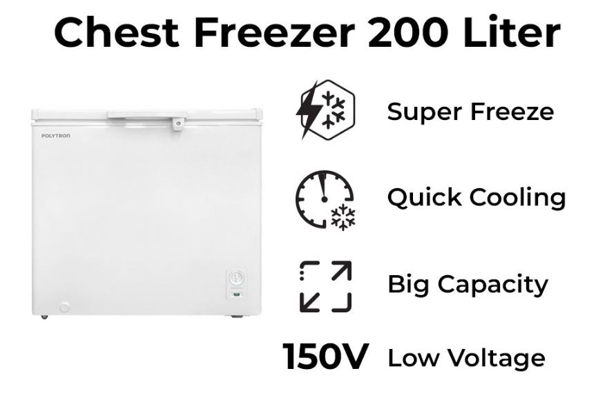 CHEST FREEZER POLYTRON PCF-218
