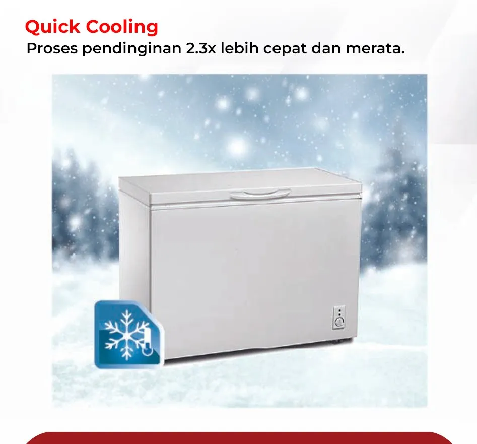 CHEST FREEZER POLYTRON PCF318-3 3