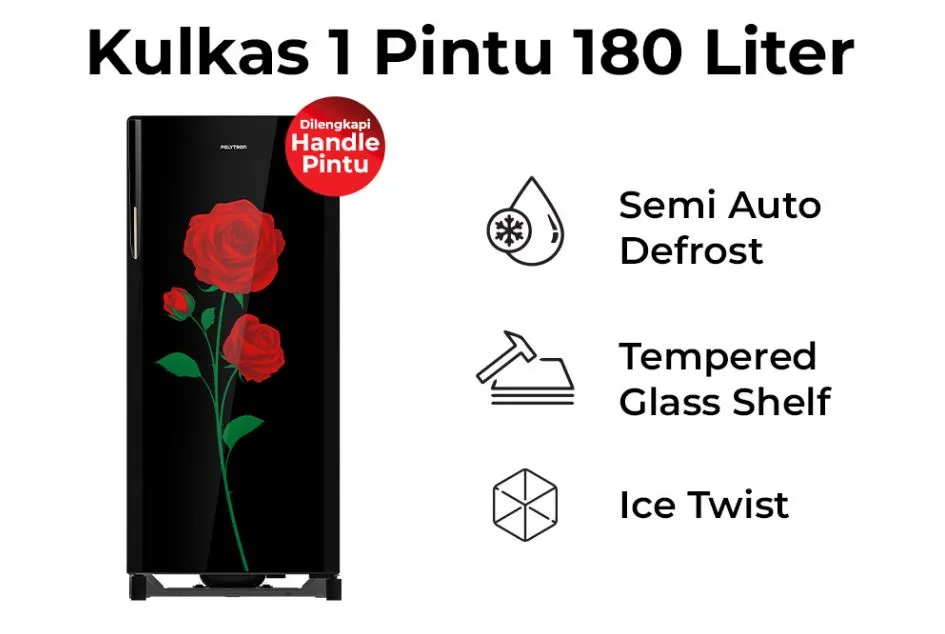 KULKAS POLYTRON PRA-18DRX