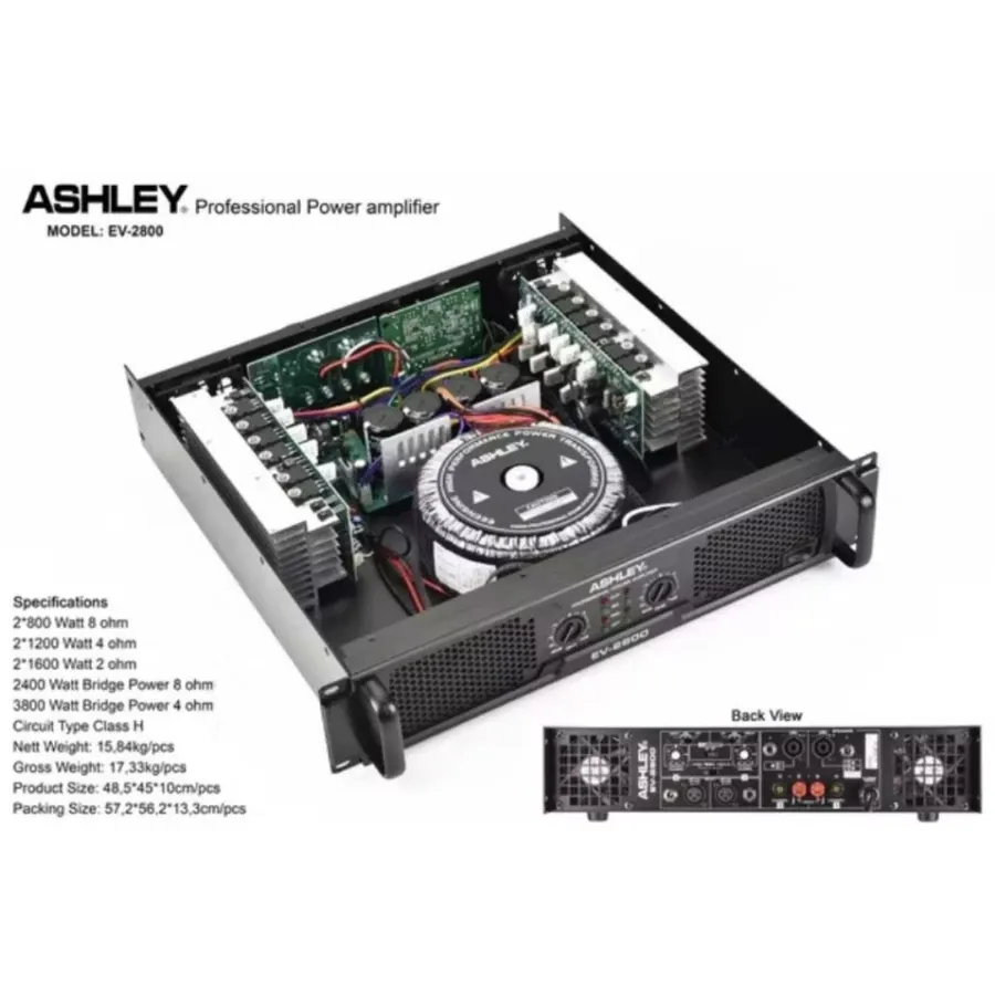 POWER AMP ASHLEY EV2800
