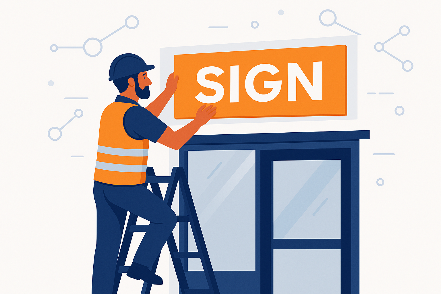 Hero Sign Installation