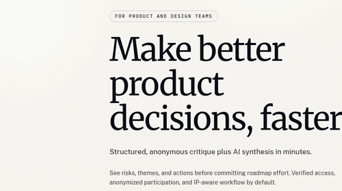Conflicting primary CTAs in hero section