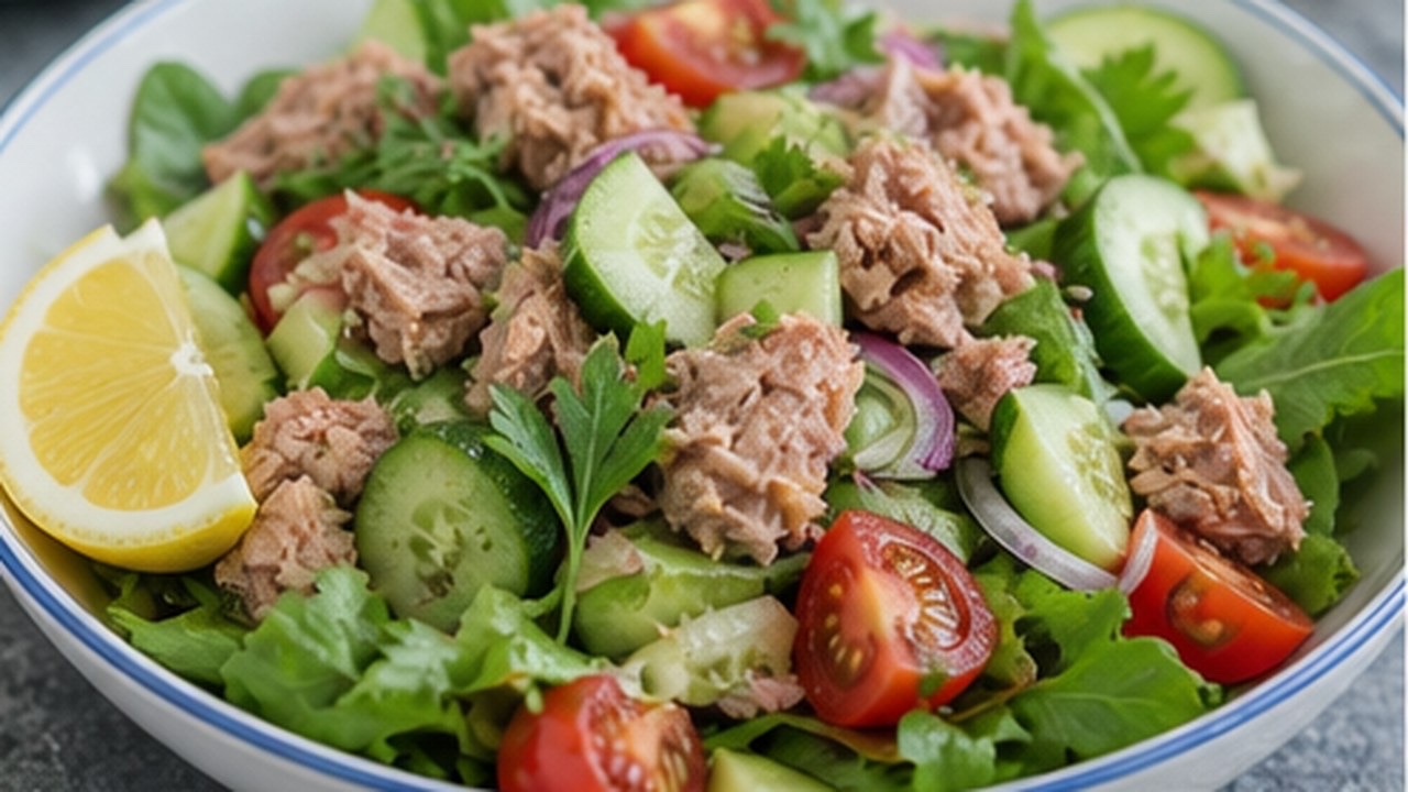 Limonlu Ton Balığı Salatası