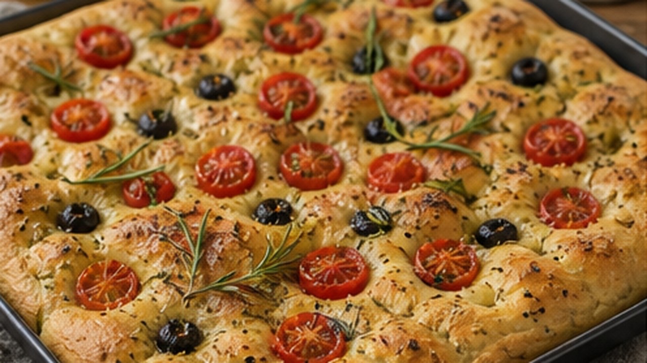Domatesli Focaccia