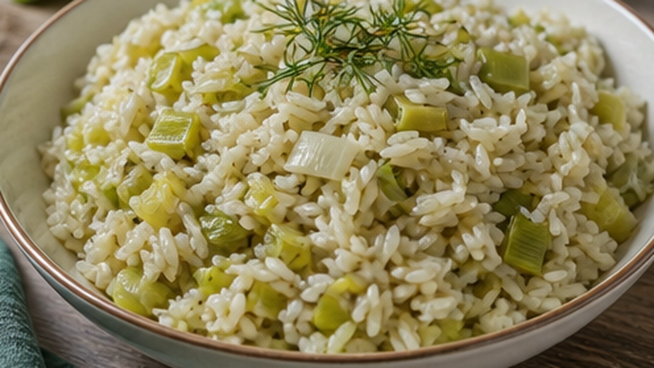Pırasalı Pirinç Yemeği