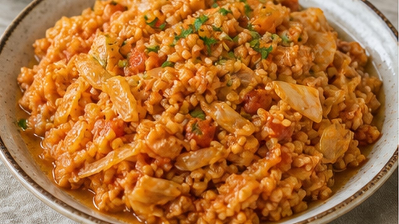 Lahanalı Bulgur Yemeği