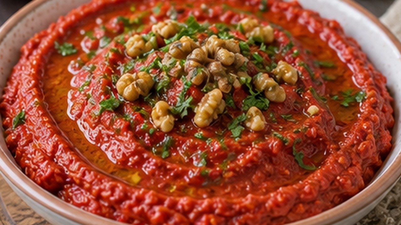 Cevizli Kırmızı Biber Mezesi
