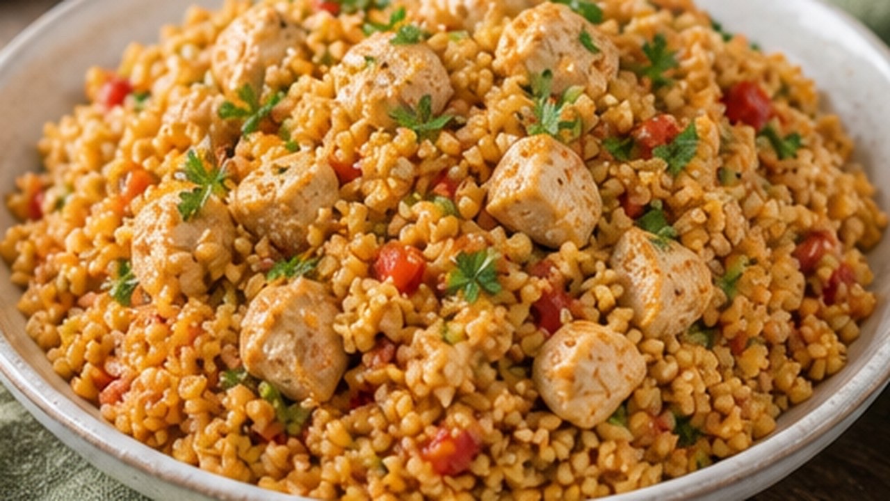 Tavuklu Bulgur Pilavı