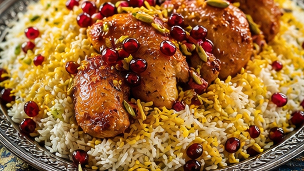 Zereshk Tavuklu Pilav