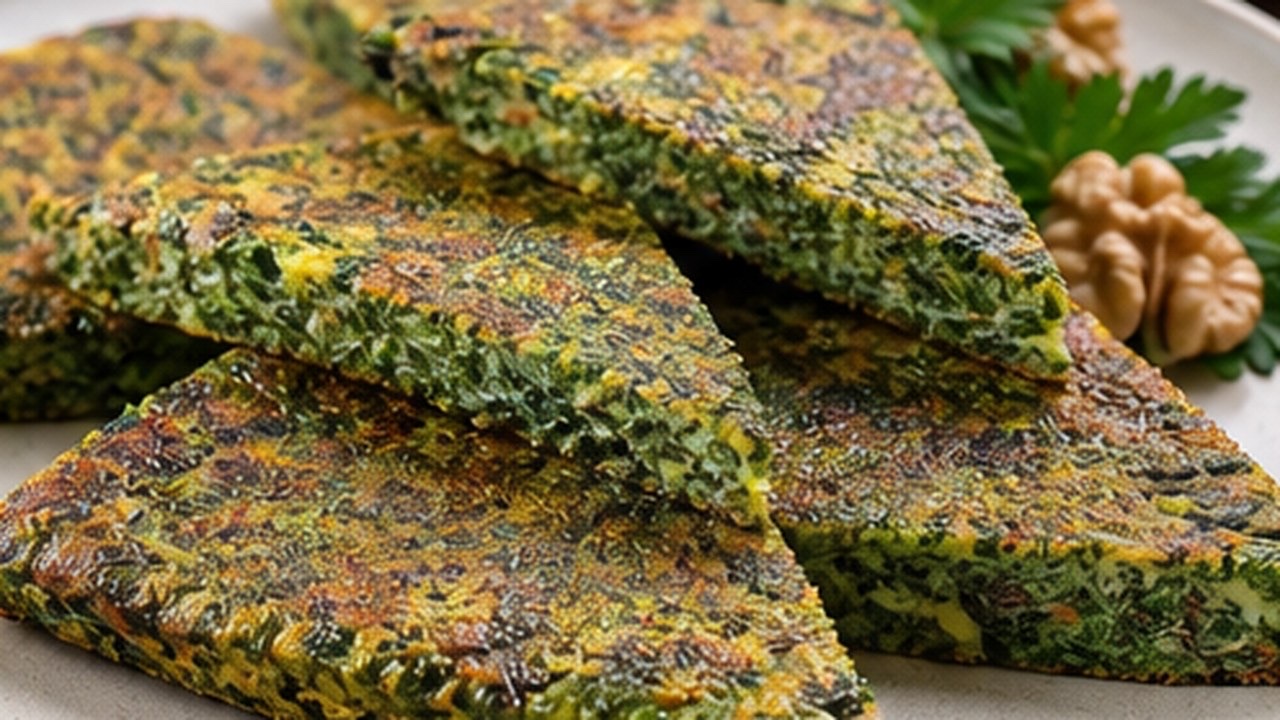 Kuku Sabzi Dilimleri