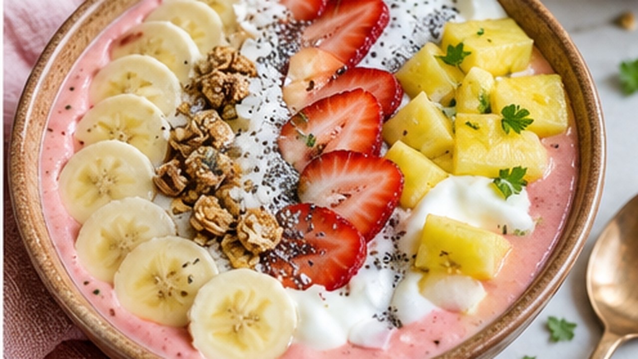 Tropik Yoğurtlu Smoothie Bowl